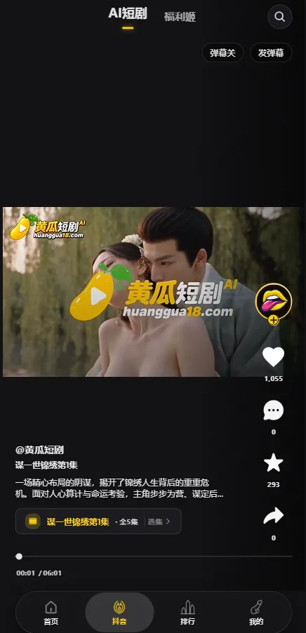 App 界面预览 播放界面